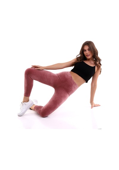 Winmoda34 Kadife Tayt Pembe