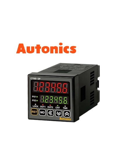 Autonics Ct6s-2p4 ,48x48mm 110v..220vac Kontak-2a 6-hane Sayıcı/zaman Röle