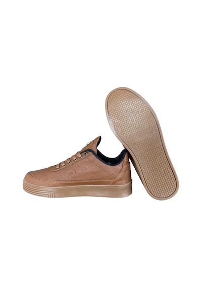 Erkek Günlük Yumuşak İç Astarlı Şık Sneaker Spor Ayakkabı Taba-taba Taba