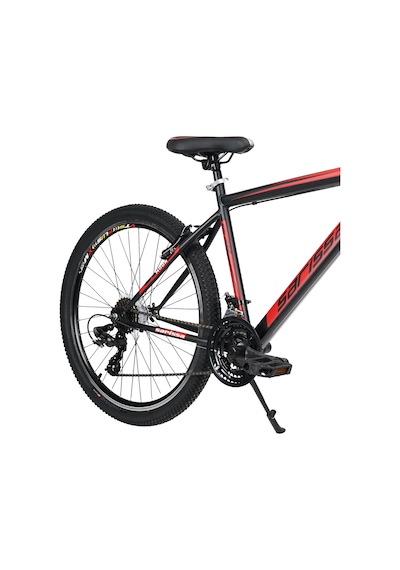 Sarissa Moon 26" Jant Ön Amortisörlü Shimano 21 Vites Wake Gidon V Fren Dağ Bisikleti Siyah Kırmızı