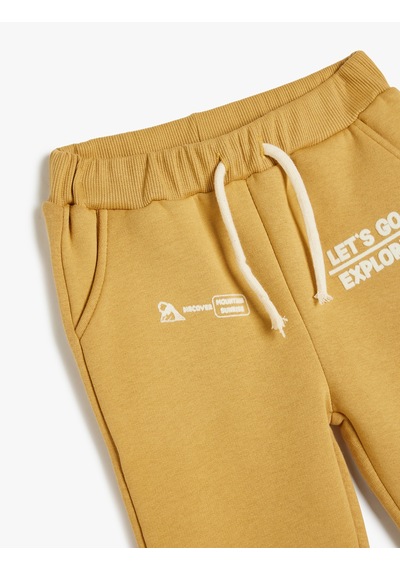 Koton Baskılı Cep Detaylı Pamuklu Jogger Eşofman Altı Hardal 5wmb40157tk Hardal Koton Baskılı Cep Detaylı Pamuklu Jogger Eşofman Altı Hardal 5wmb40157tk Hardal