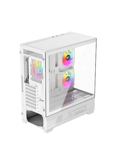 Havit CF925 3 Rgb Fanlı Tamperli Cam Oyuncu Bilgisayar Kasası Beyaz