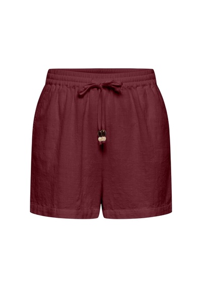 Only Onlswar Thyra Pull Up Shorts Wvn Kadın Kırmızı Şort - 15378514