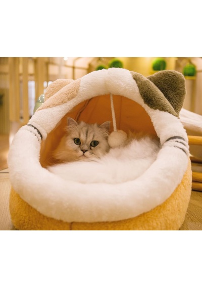 İç Mekan Kediler İçin Kedi Yatakları, Kedi Mağarası Yatağı, Kedi Çadırı Ev Kedi Kulübesi, Çıkarılabilir Y