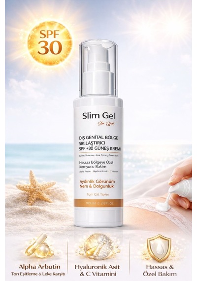 Intim Genital Bölge Sıkılaştırıcı & Aydınlatıcı & Ton Eşitleyici Spf +30 Güneş Bakım Kremi -