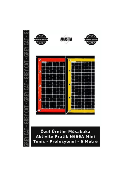 Özel Üretim Müsabaka Aktivite Pratik N666a Mini Tenis - Profesyonel - 6 Metre