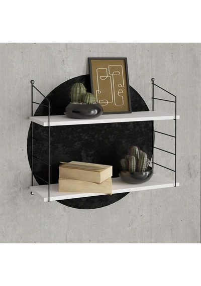 Decormet Armoni Raf Seti 2 Raflı 200 720 Beyaz Beyaz