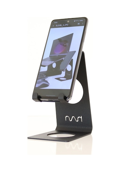 Hansdo Metal Siyah Telefon Standı - Tutucu - Şarj Stand - Sphs1Bl