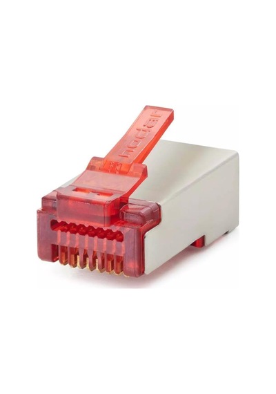 Nodar Nd2419 Kırmızı Cat6 Ezrj45 Metal Açık Uçlu Soket 8p/8c - 100adet