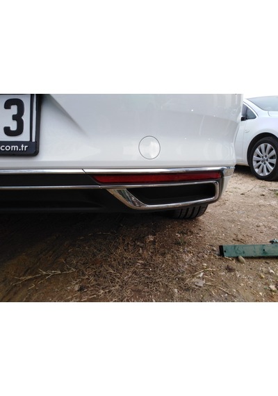Vw Passat B8.5 Krom Difüzör 3 Parça 2019 2020 B8.5 Difüzör