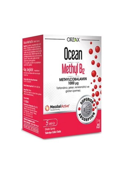 Ocean 1000 Mg Methyl Cobalamin B12 Sprey 5 Ml