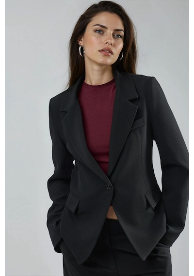 Hiccup Slim Fit Blazer Ceket Siyah