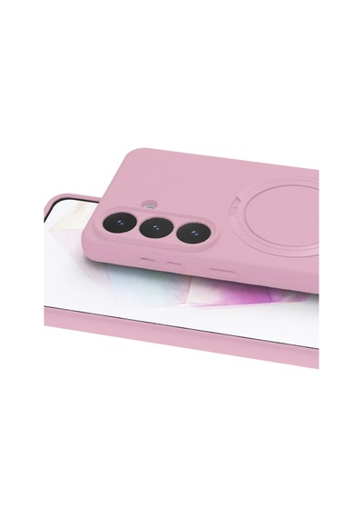 Galaxy S26 Regal Magsafe Standlı Kapak - Açık Pembe