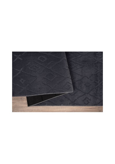 Plato Halı Opqo İskandinav Premium Yıkanabilir Polyester Kaymaz Taban Antrasit Halı
