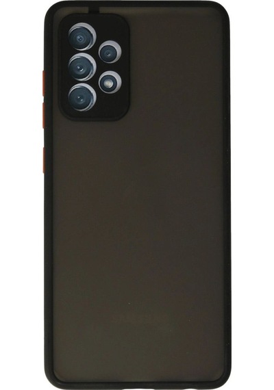 Samsung Galaxy A72 Kılıf Montreal Silikon Kapak - Siyah Çok Renkli