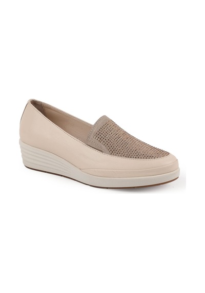Mamma Mia Kadın Günlük Ayakkabı Slip-on Taşlı Kalın Taban Hakiki Deri Anne Ayakkabısı 26y-7670 Krem Mamma Mia Kadın Günlük Ayakkabı Slip-on Taşlı Kalın Taban Hakiki Deri Anne Ayakkabısı 26y-7670 Krem