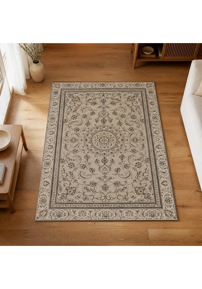 Kartela Halı Suma Halı Jüt Taban Dokuma Halı Bej - 100 X 150 Cm