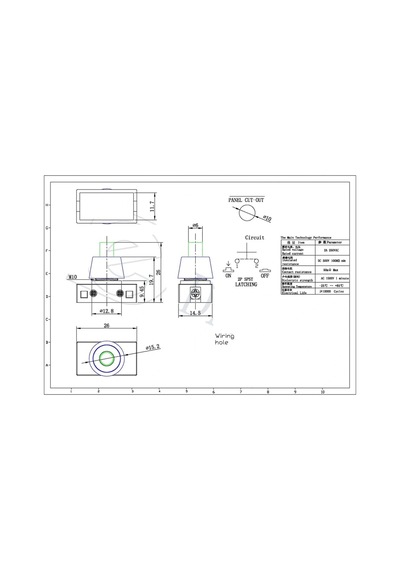 Ic-192a Çıt Çıt Anahtar Vidalı Deney Anahtarı Pbs-17a