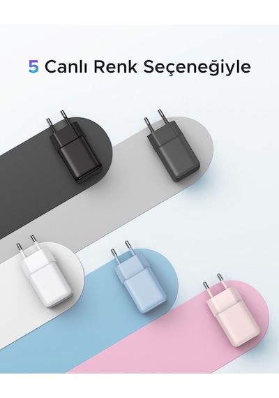Ugreen 20w Gan Hızlı Şarj Cihazı Type-c Qc Pd 1xusb-c, Siyah, 55553