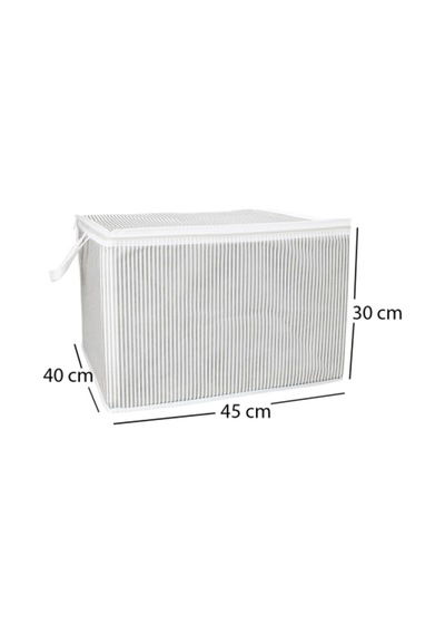 Mini Boy Tela Kumaş Kıyafet Hurcu 45x40x30 Cm - 1 - Kumaş - Gardırop - 45 X 40 Kumaş 45 X 40 Gri Tr Diğer