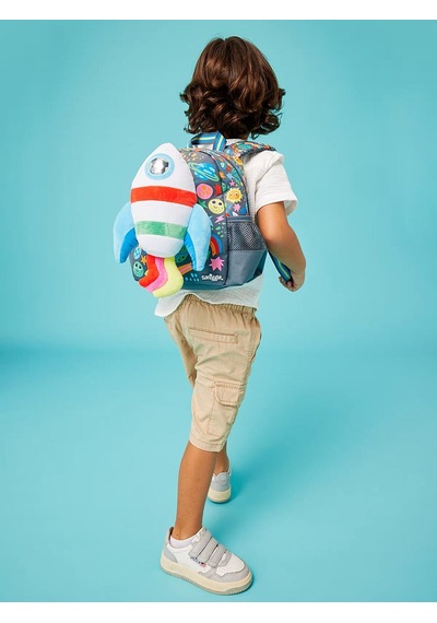 Smiggle Little Journeys Junior Mini Sırt Çantası Gri 458366 Çok  Renkli