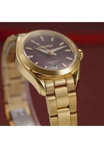 Carmen Crm.20035.06 Miyota Automatic Kol Saati Gold - Gri