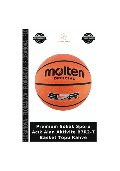 Premium Sokak Sporu Açık Alan Aktivite B7r2-t Basket Topu Kahve