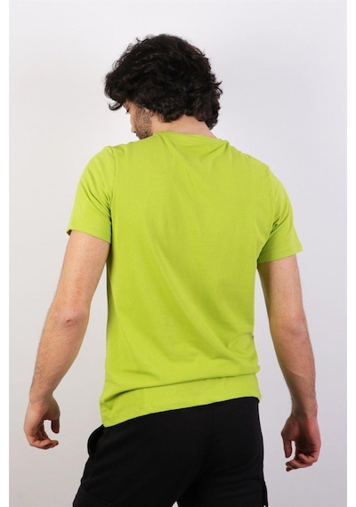 Rich Erkek Logo Baskılı T-shirt %100 Pamuk Tişört Yeşil