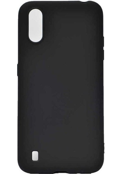 Galaxy A01 Kılıf Zore Premier Silikon Kapak Siyah