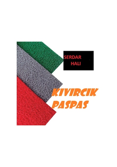 Kıvırcık Protokol Bina Halı Dış Mekan Paspas Kaymaz Rulo Yolluk (418277820)