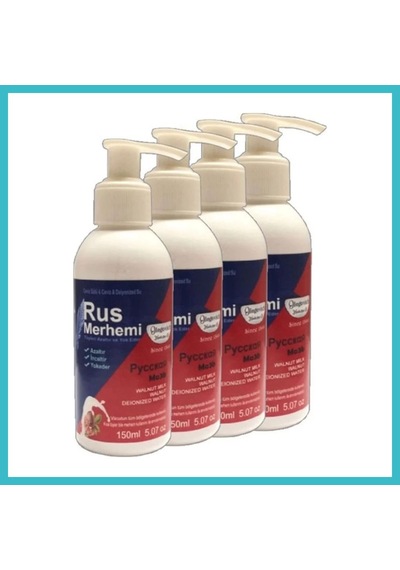 Bezos Süper Blue Tüylere Krem 4 Tane X 150 Ml Cevizli & Ceviz Sütlü Russ Merhemi Dfnbez