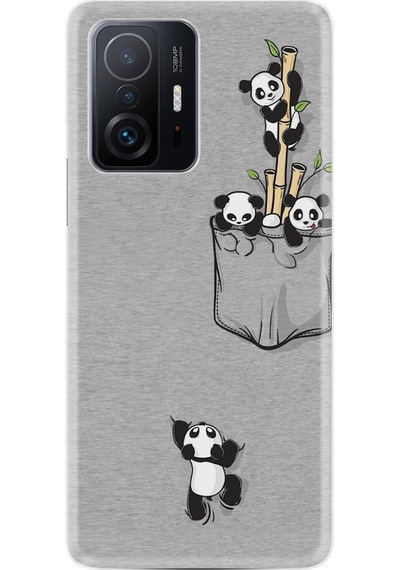 Xiaomi Mi 11T Pro Kilif Silikon Desen Pandalar 1798 527103825