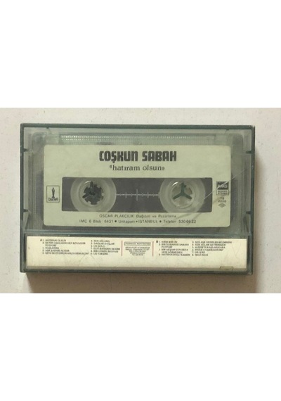 Coşkun Sabah Hatıram Olsun Kaset Orjinal Dönem Kağıt Baskı
