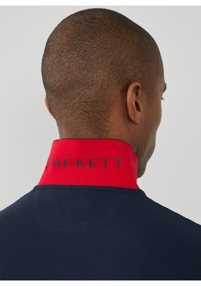 Hackett Lacivert Erkek %100 Pamuk Slim Fit Polo T-shirt Hm562363