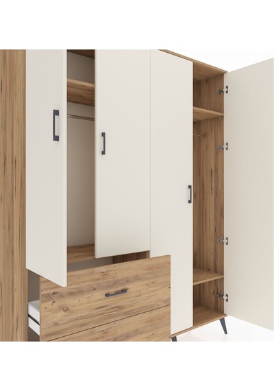 Hyperion Gardrop 4 Raflı 2 Çekmeceli 2 Askılı 176x44x221 Çam-aytaşı/çam Aytaşı/çam Hyperion Gardrop 4 Raflı 2 Çekmeceli 2 Askılı 176x44x221 Çam-aytaşı/çam Aytaşı/çam