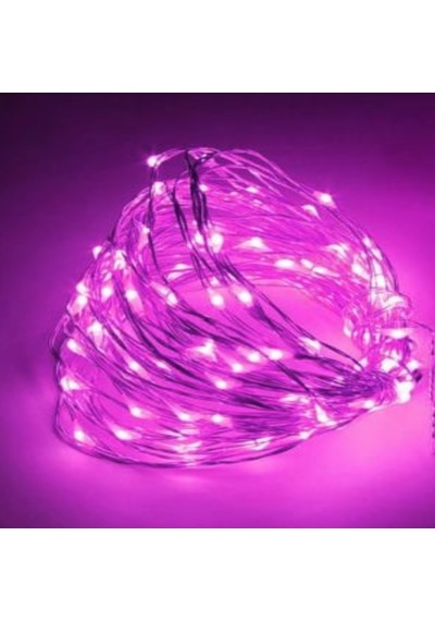 Borayris Güneş Enerjili Solar 7 Metre Peri Led Yeşil Renk Dış Ortam 8 Çeşit Yanma Modu