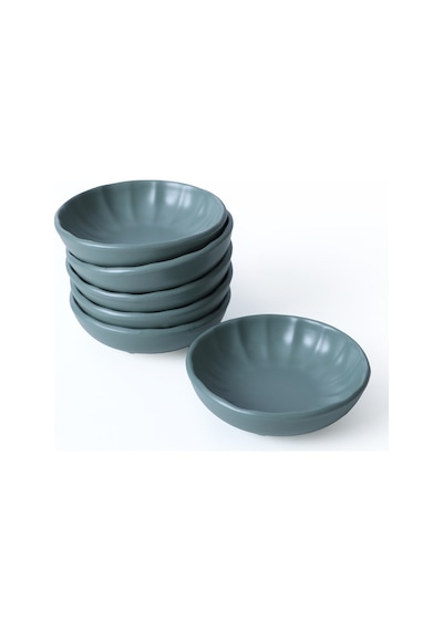 Keramika Mat Yeşil Sirius Çerezlik / Sosluk 12 Cm 6 Adet 322
