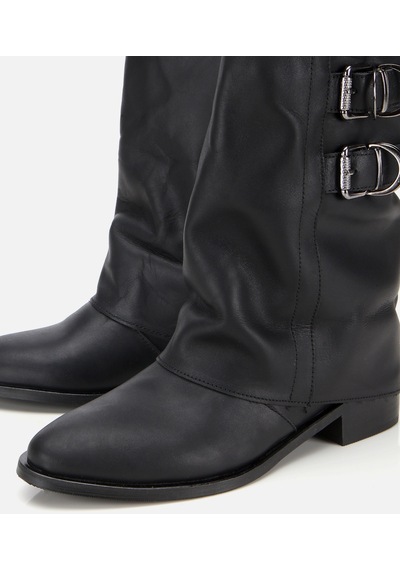 Hotiç Kadın Deri Siyah Tokalı Kırışık Görünümlü Kovboy/western Düz Bot 01boh315750a100 01boh315750a100 Siyah Hotiç Kadın Deri Siyah Tokalı Kırışık Görünümlü Kovboy/western Düz Bot 01boh315750a100 01boh315750a100 Siyah