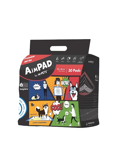 M-pets Aimpad Çiş Eğitim Pedi 60x60cm 30lu