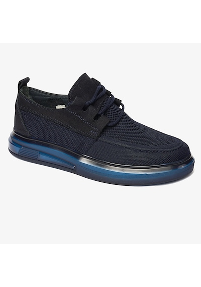 Greyder 62597 Erkek Lacivert Hakiki Deri Casual Ayakkabı-518 Lacivert