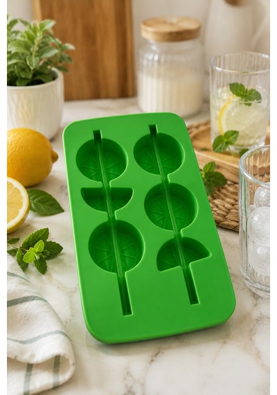 Fresh - Silikon Pipetli Buz Kalıbı Yeşil