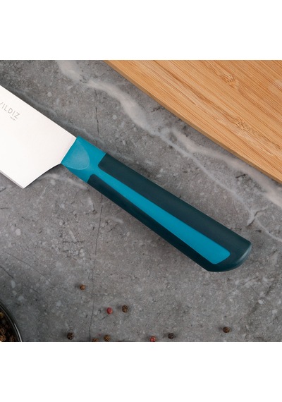 Aryıldız Plurex Big Şef Bıçağı 21 Cm Mavi Renkli