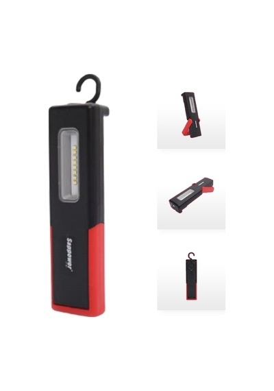 Sappower LF-01 Şarjlı LED Fener 400 Lümen Kırmızı - Siyah Sappower LF-01 Şarjlı LED Fener 400 Lümen Kırmızı - Siyah