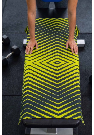 Sports Dijital Baskılı 50x100 Cm Spor Havlusu Sport3 Yeşil