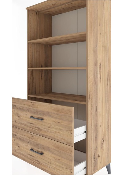 Hyperion Dolap 3 Raflı 2 Çekmeceli 88x44x182 Çam-çam Çam