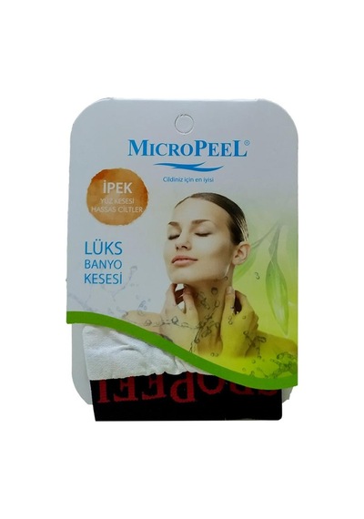 Micro Peel İpek Hassas Cilt İçin Yüz Kesesi Beyaz 8x10Cm