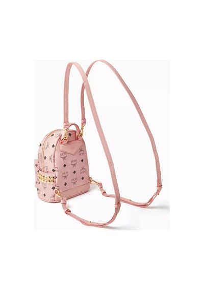 Mcm Mini Stark Pudra Pembe Stud Detaylı Lüks Sırt Çantası 171bat