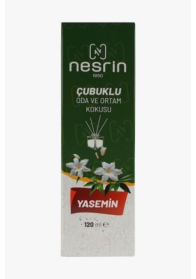 Nesrin 120 Ml Çubuklu Oda Kokusu Yasemin Bambu Koku, Kalıcı Ortam Kokusu Ve Dekoratif Cam Şişe - 8690352728213ya