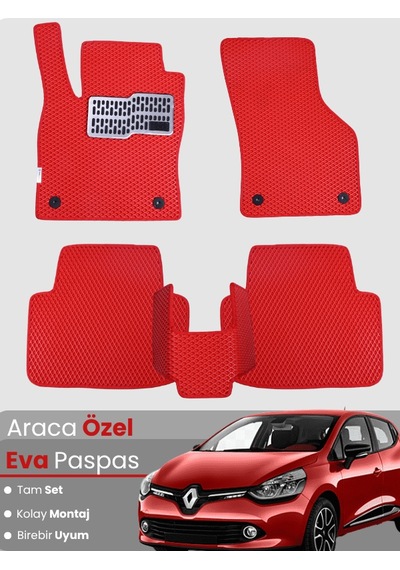 Renault Clio 4 Hatchback 2012-2019 Uyumlu Eva Paspas Tam Set Birebir Uyum,araca Özel Tasarım 490
