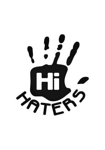 Hi Haters Oto Sticker 20 Cm